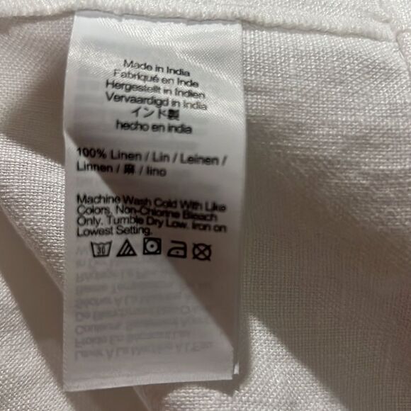 Madewell Embroidered Tank Mini Dress in Linen in White NWT size 2 - Picture 13 of 14